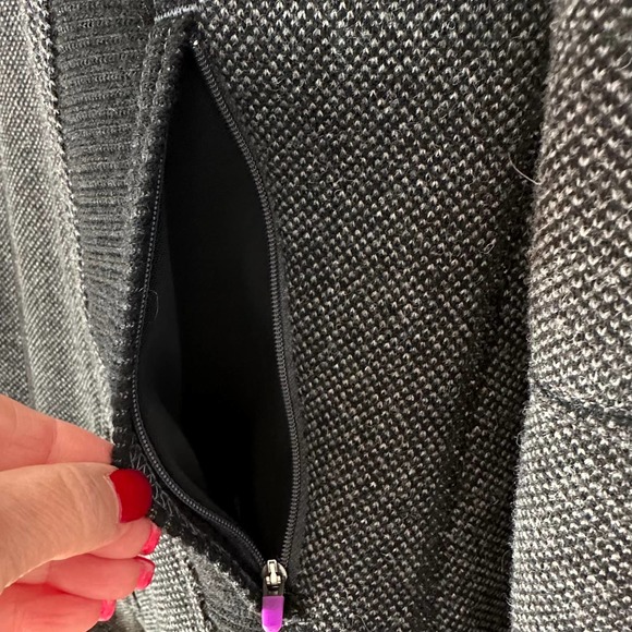 EUC, Title Nine Women’s Sz M Long Sleeve Zip Up Tweed Coat - Picture 13 of 16